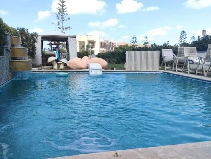 فيلا تاني صف بحيرة رملية 6 غرف في مارينا 5 الساحل الشمالي