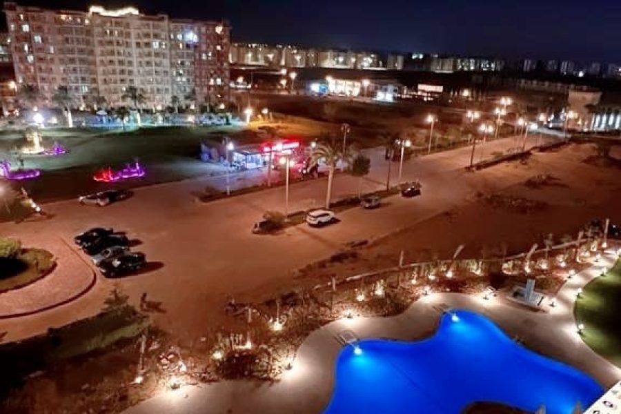 شالية غرفتين نوم وريسيبشن مكيف بالكامل جولف بورتو مارينا