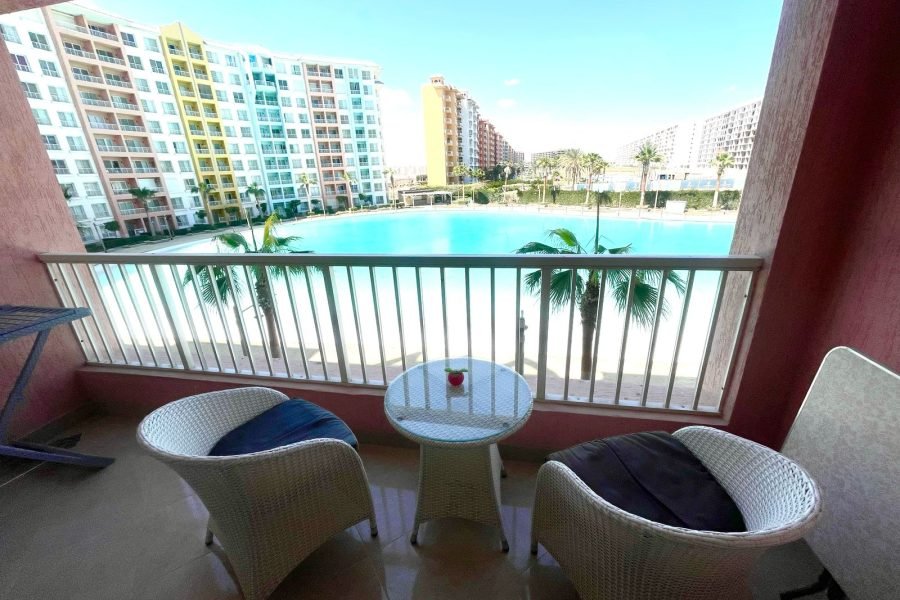 شاليه غرفتين على لاجون مباشر قرية جولف بورتو مارينا